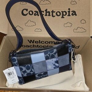 Coach Patchwork Blue and Black Women's Bag